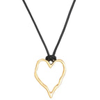 Vintage schwarze Lederkette mit geflochtenem Band & geometrischem Anhänger – Schlichte Halskette für Damen & Girls