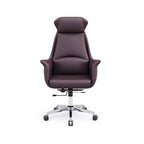 Boss Bürostuhl mit hoher Rückenlehne aus Leder – Silla de oficina ejecutiva Drehbarer en estilo ligero y lujoso para oficinas, estudios y reuniones 