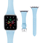 Elegante pulsera de cuero con bucle para Apple Watch de mujer – Correa de cuero de gran calidad de 38–46 mm y 49 mm para las series 1–11, SE y Ultra