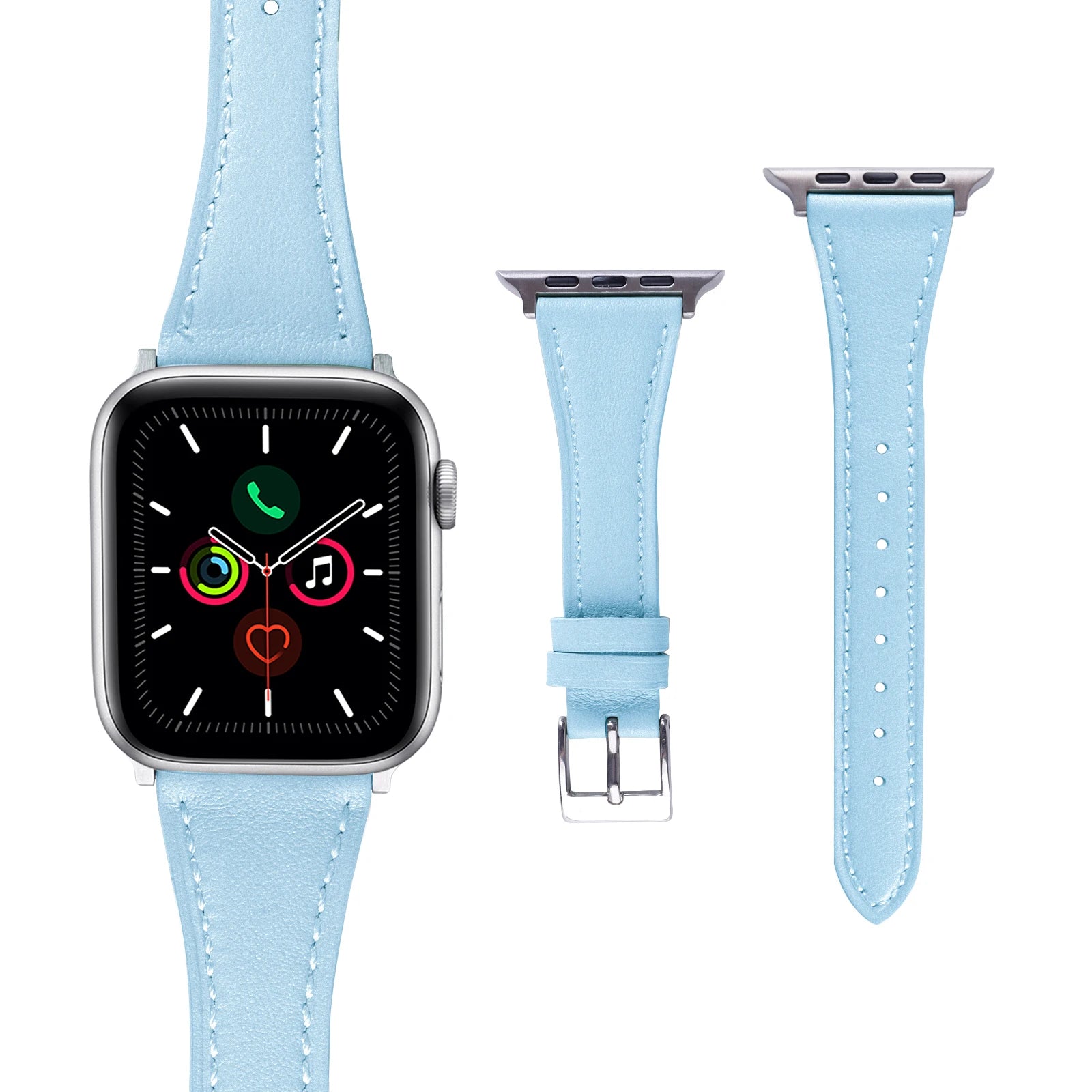 Elegantes Leder Loop Armband für Apple Watch Damen – Hochwertiges Leather Strap 38–46 mm & 49 mm für Series 1–11, SE & Ultra