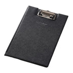 PU-Leder Dokumentenmappe A4 / A5 mit Klemmbrett – Faltbare Vertragsmappe &amp; Schreibunterlage für Schule &amp; Büro 