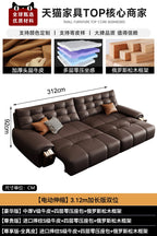 Minimalistisches Multifunktions-Sofa mit Schlaffunktion &amp; Stauraum – Moderno sofá de diseño en forma de U para habitaciones, balcones y salones