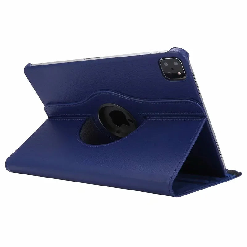 360° Drehbares Leder Case für iPad Pro 12.9 & iPad Air 13 – Business Tablet Schutzhülle mit Standfunktion (2015–2024)