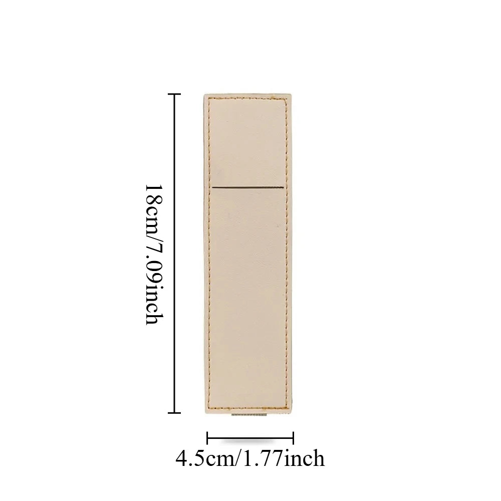 Étui à stylos en cuir PU avec bande élastique – Étui à stylos Schlankes pour journaux, écoles, bureaux et réunions 