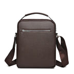 Bolso bandolera y bandolera de cuero para hombre: bolso para portátil de negocios con mayor capacidad y estilo