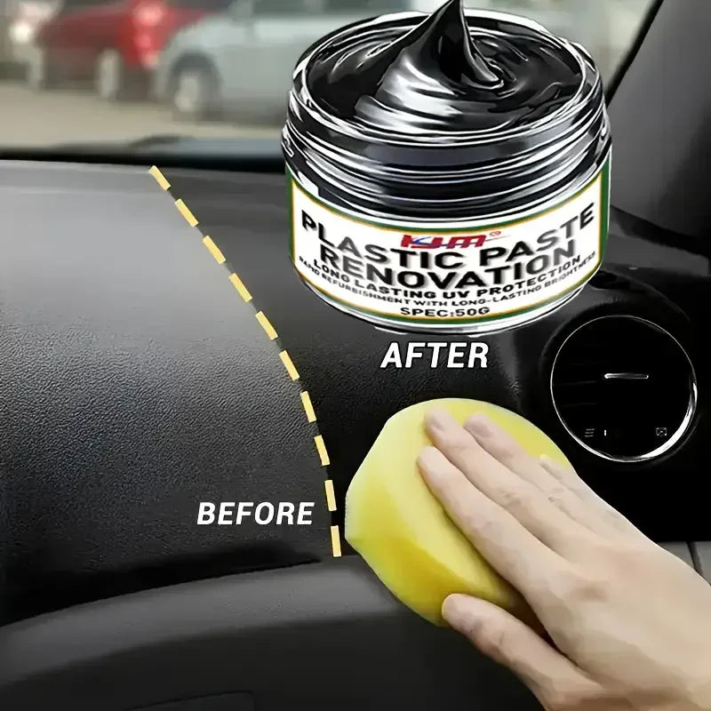Universal Leder- & Kunststoff Reparatur Polierwachs – Auto Innenraum Pflegecreme für Leder, Kunststoff & Gummi