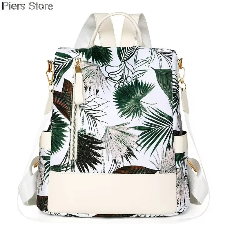 Großer Damen Rucksack aus weichem Lederlook – Modischer Softback Studentinnen-Rucksack mit viel Stauraum 