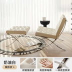 Barcelona Designer Einzelsessel – Italienischer Lazy Chair im nordischen Light-Luxury-Stil, moderner Relax-Sessel für Wohnzimmer &amp; Lounge