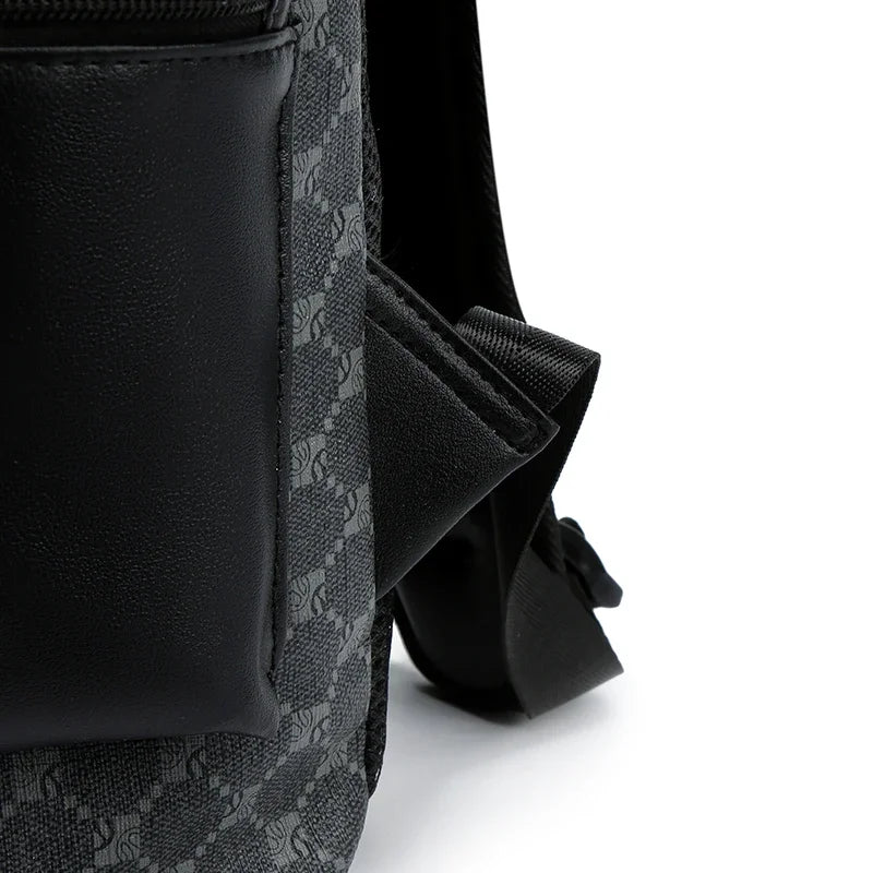 Herren PU Leder Rucksack mit Shark-Design – Modischer Laptop- & Schulrucksack für Studium, Reise & Alltag