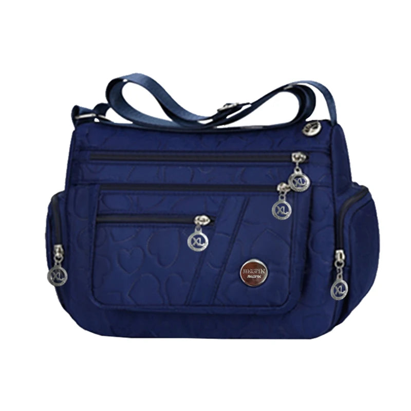 Damen &amp; Herren Nylon Handtasche – Oxford Stoff Schultertasche, bolso cruzado con múltiples fundas para todas las etiquetas y viajes
