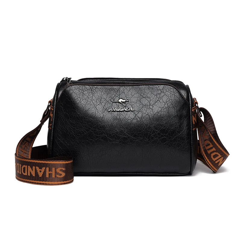 KMFFLY 2024 Luxus Damen-Schultertasche – Hochwertige Soft-Leder Crossbody Bag, Designer Handtasche mit großer Kapazität