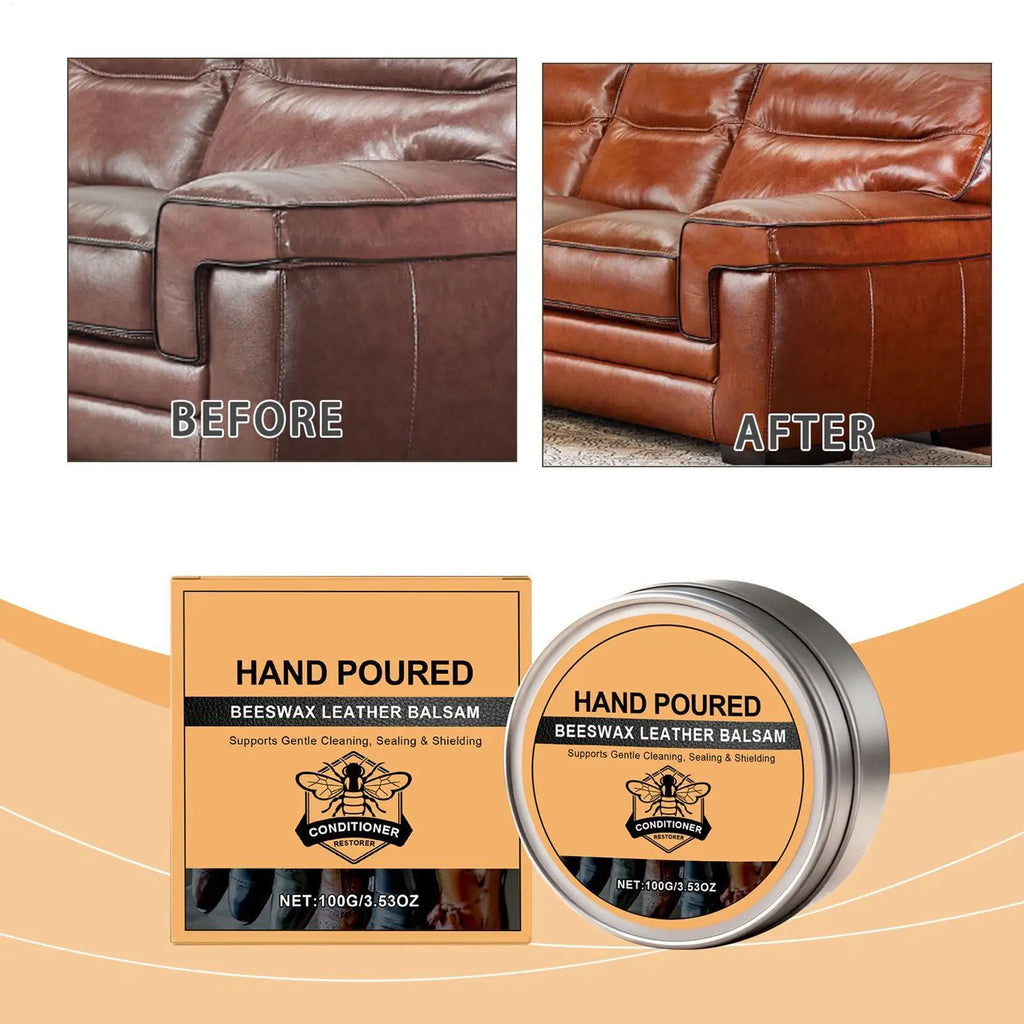 Leder Conditioner mit Bienenwachs – Pflege- & Detailbalsam für Jacken, Schuhe, Möbel, Taschen & Autositze