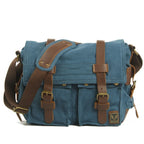 MUCHUAN Vintage Kamera Bag – Canvas & Echtleder, Single Shoulder Messenger Bag, Wasserdicht, SLR Fototasche