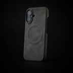 Business Magnetische Lederhülle aus Schafleder-Optik pour iPhone 12–17 Air &amp; Pro Max – Luxus Hard Case avec protection de sécurité et chargement sans fil 