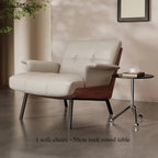 Fauteuil de designer ergonomique au style de luxe italien – Fauteuil élégant et minimaliste avec accoudoirs pour meubles de maison modernes 