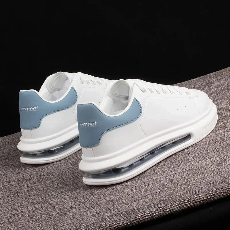 HUISONG Herren Sneakers – Designer Casual Schuhe aus Leder, Plattform-Sneaker, modisch & komfortabel für Alltag und Walking