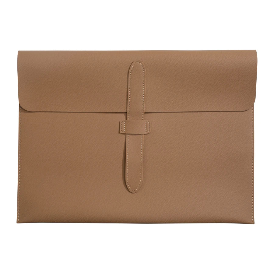 A4 Leder Dokumententasche aus dickem Echtleder – Hochwertige A4 Mappe für Business, Schule & Büro