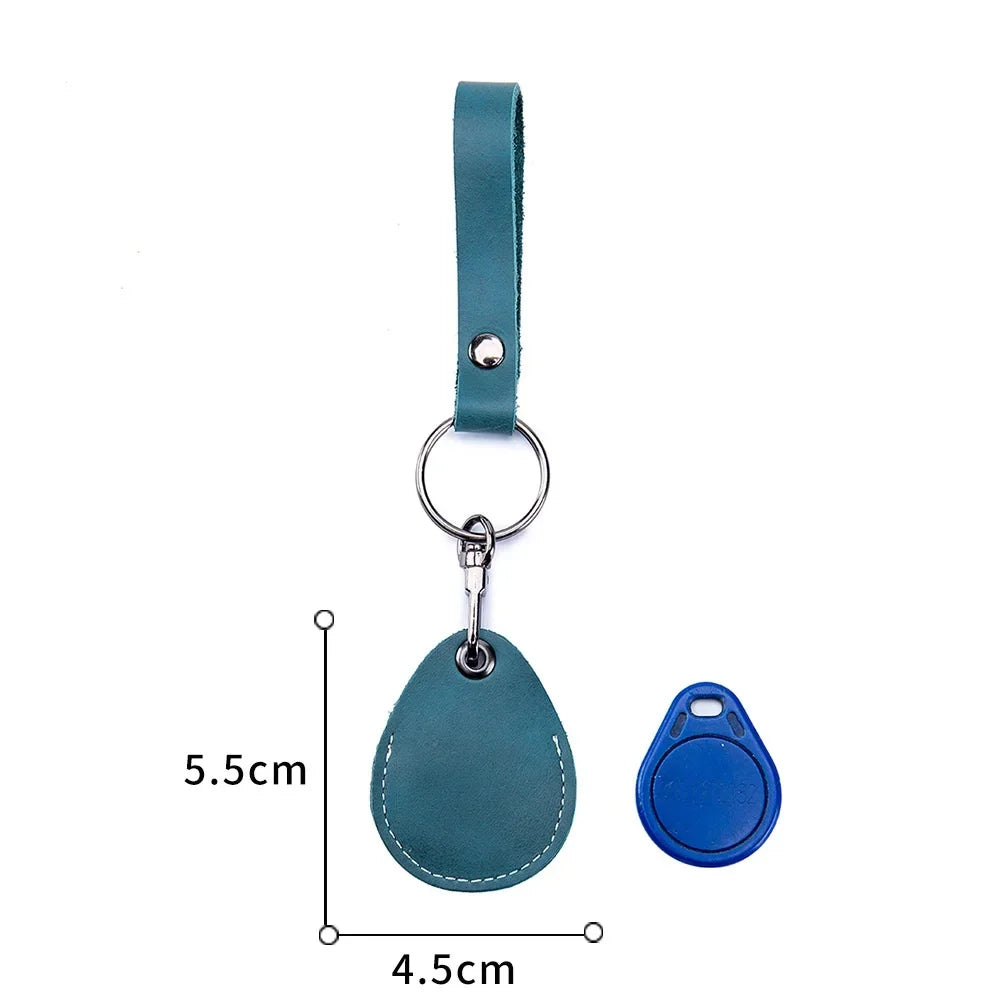 Personalisierbare Lederhülle für StarLine S96 & PIK Intercom – Premium Schutzcover aus Rindsleder für Alarm- & IC-Tags mit Schlüsselanhänger