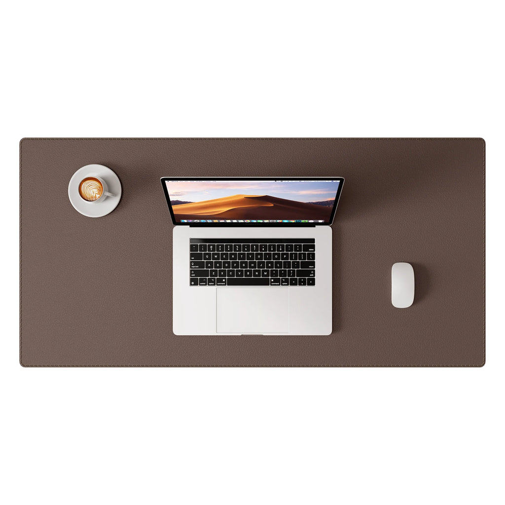 Tapis de bureau et tapis de souris en cuir PU pour bureau, bureau à domicile et école