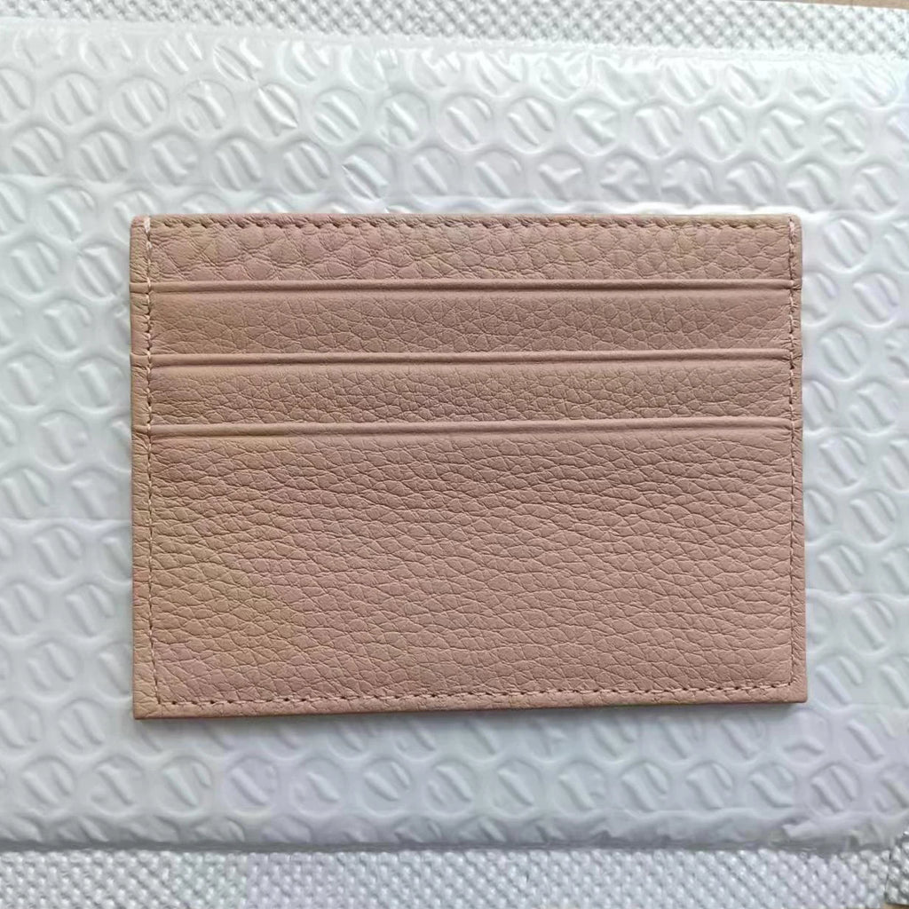 Personalisierter Leder Kartenhalter mit Initialen – Slim Wallet aus echtem Rindsleder für Damen &amp; Herren