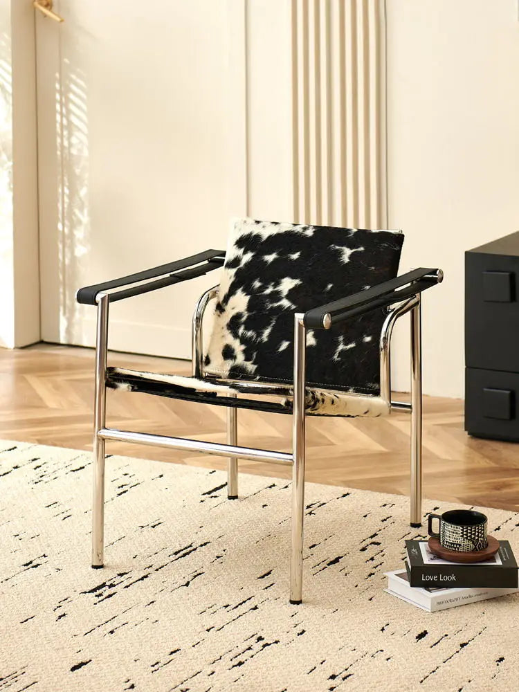 Chaise longue minimaliste au design d'art – Meuble de détente basculant moderne avec meubles en bois pour salon et appartement