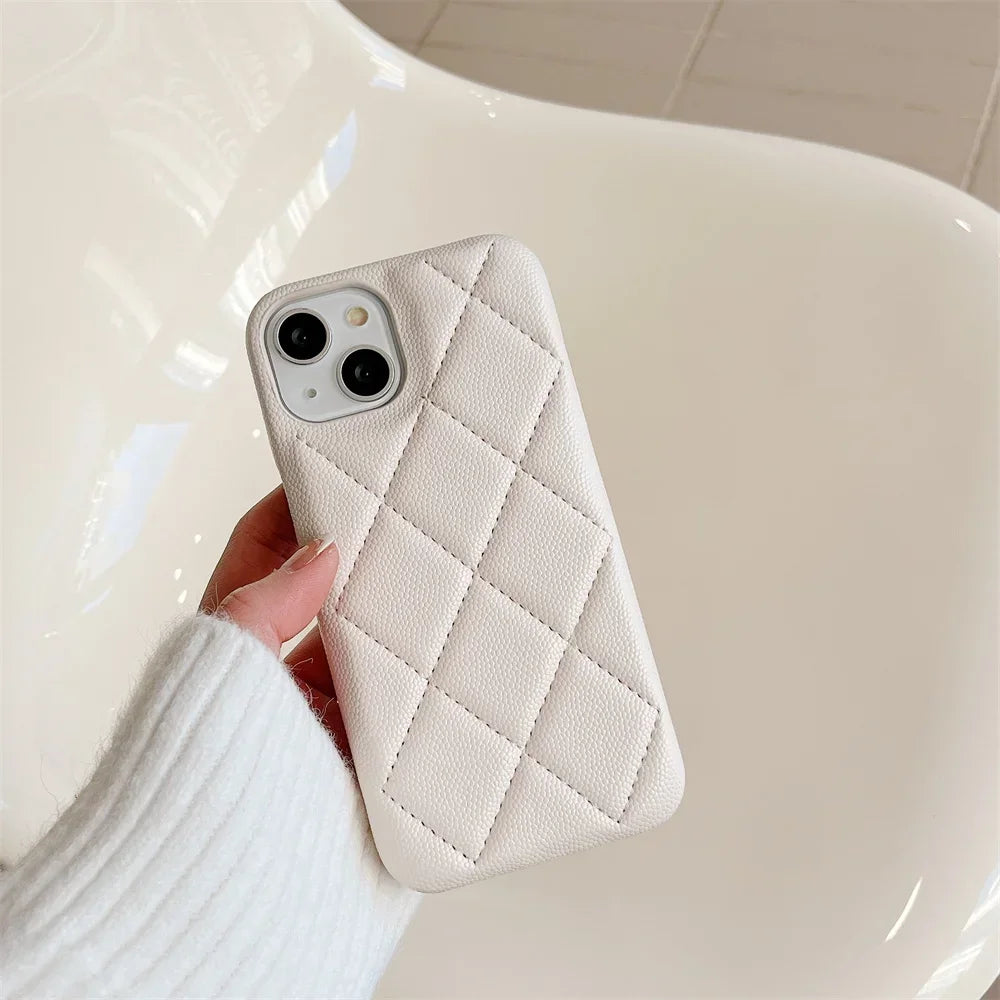 Crossbody iPhone Lederhülle mit Kartenfach & Kette – Luxuriöse Wallet Handyhülle mit Umhängeband für iPhone 16, 15, 14 & 13 Pro Max (ohne Logo)