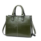 Damen Handtasche aus echtem Leder – Vielseitige Tote Bag & Crossbody Tasche aus Rindsleder für Büro, Shopping & Alltag