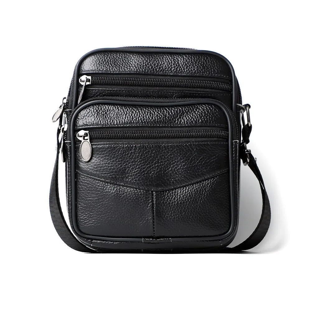 JOYIR Herren Leder Crossbody Bag – Trendige Casual Schultertasche aus Echtleder für Männer