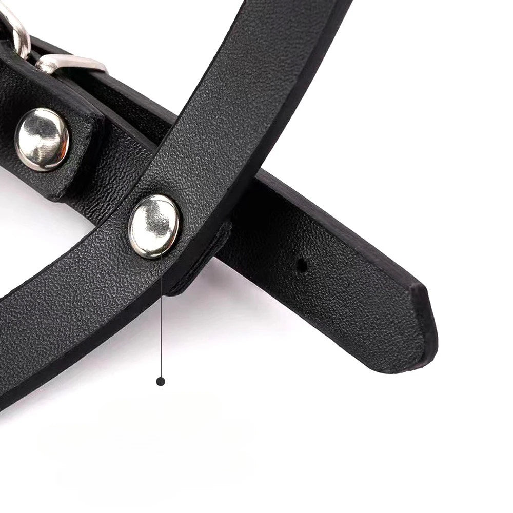 Verstellbarer Drahtkorb-Hundemaulkorb für große &amp; sehr große Hunde – Robuster, atmungsaktiver Trainings-Maulkorb mit Leder-Riemen 