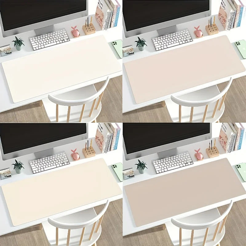 Große PU Leder Schreibtischunterlage – Rutschfestes & wasserdichtes Mouse Pad für Büro, Homeoffice & PC