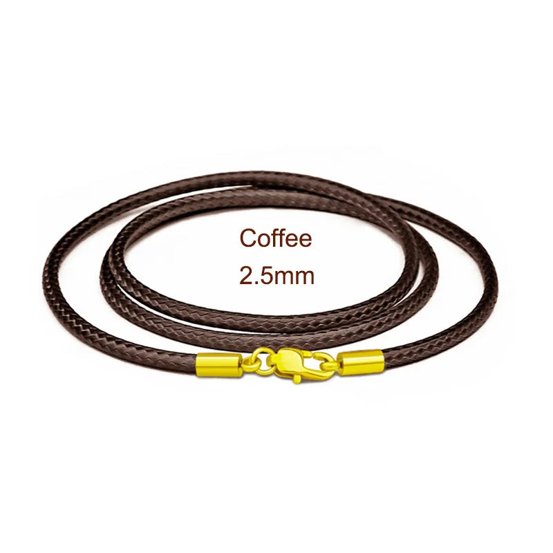 Geflochtene Lederkette Choker Schwarz & Braun – Lederhalskette mit Edelstahlverschluss für Damen & Herren