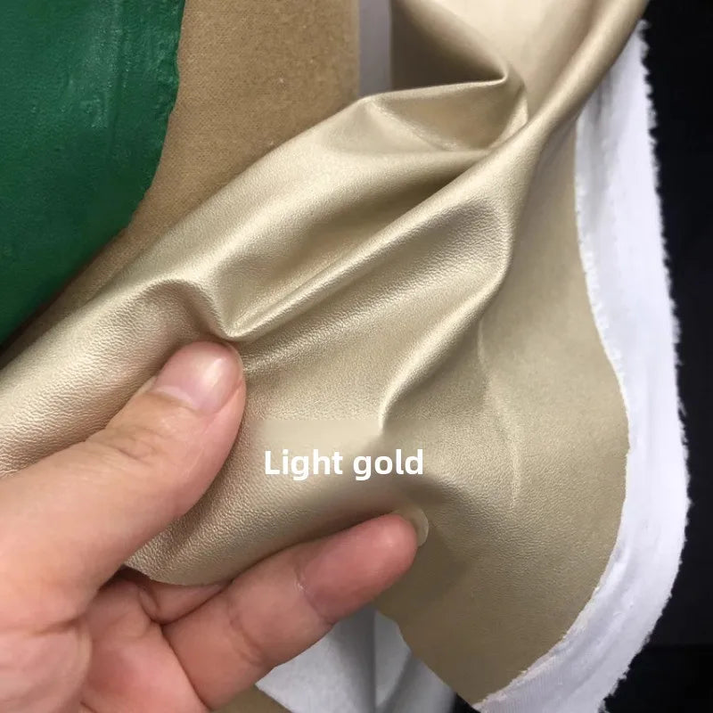 Dünnes weiches Kunstleder Meterware – Tissu en cuir PU élastique avec revêtement pour vêtements, sacs et projets de bricolage 