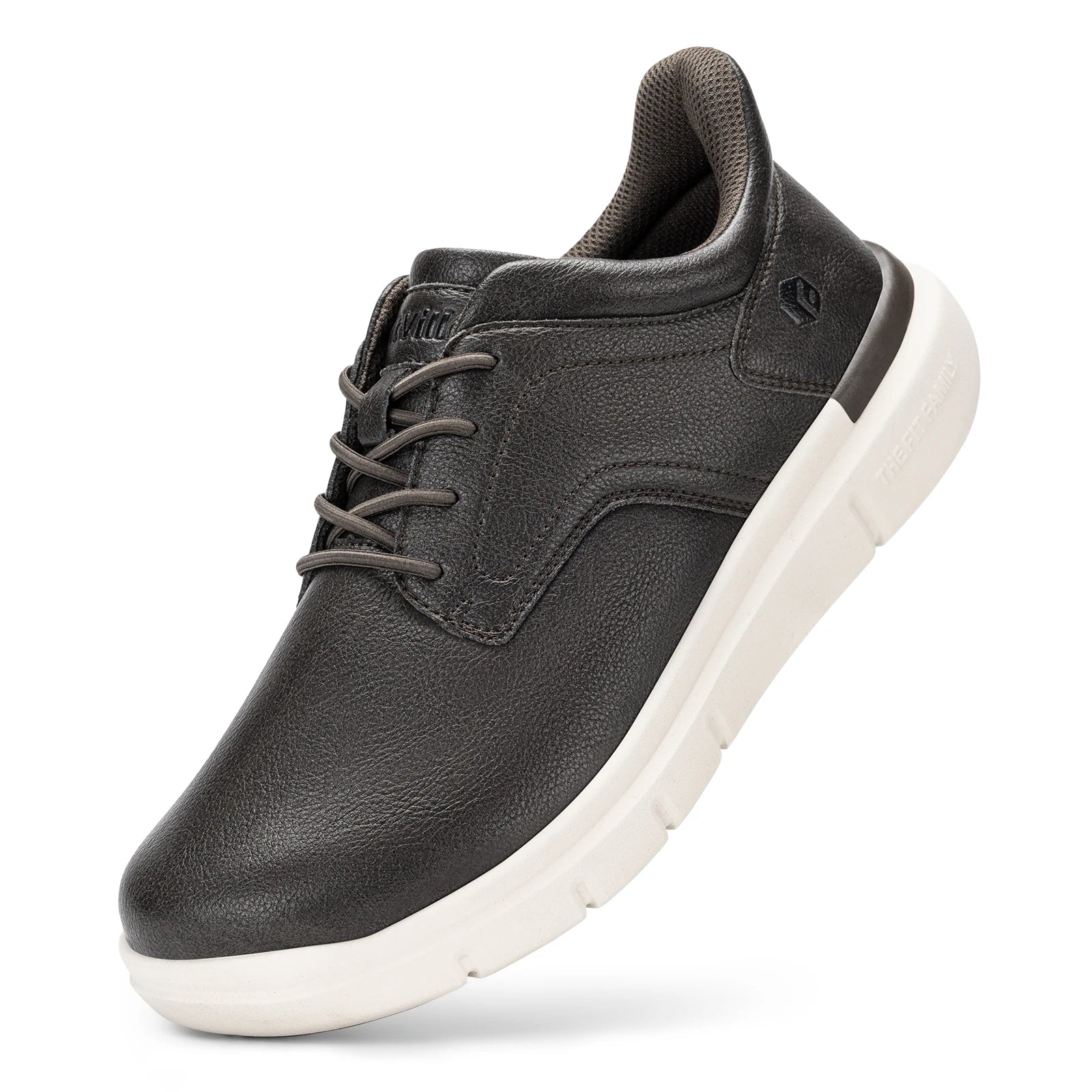 Fitville Herren Slip-On Lederschuhe – Extraweite Komfort-Loafer, leicht & unterstützend für Alltag und Freizeit