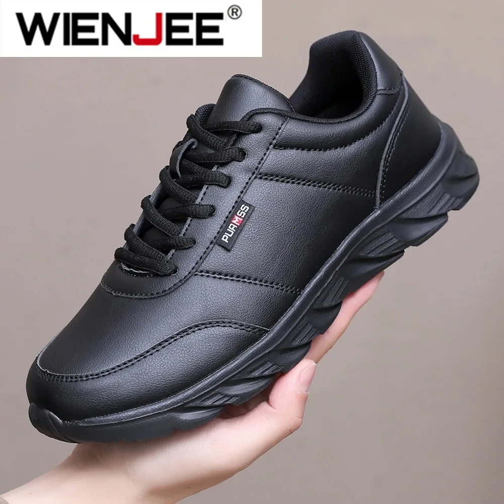 2025 Herren Ledersneaker – Casual Outdoor Schuhe, atmungsaktiv, rutschfest, komfortable Walking- und Sportschuhe 