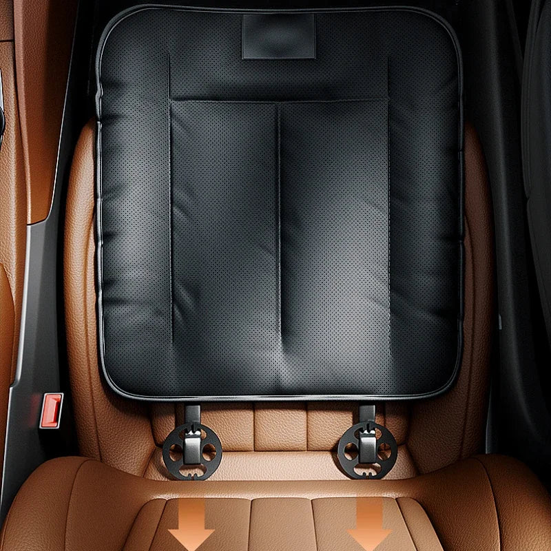 Universelles Auto Sitzkissen aus Leder – Atmungsaktive „Ice Feel“ Sitzauflage für alle Jahreszeiten