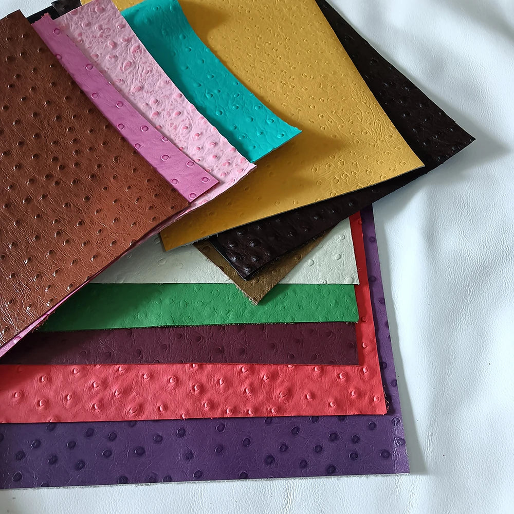 Geprägtes Echtleder Rindsleder Top Layer – Chromgegerbtes Leder 1,0–1,5 mm im A4-Format für DIY Taschen & Accessoires