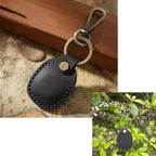 Retro AirTag Schutzhülle aus PU-Leder mit Schlüsselring – Hochwertiges Case für Apple AirTag, stoßfest & kratzgeschützt