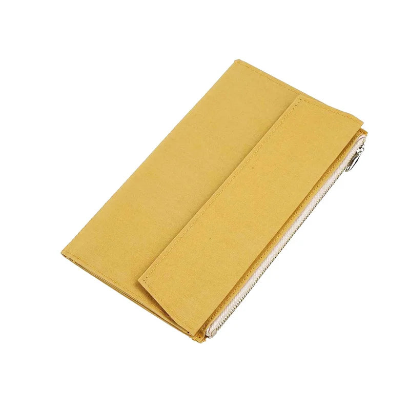 Pochette de voyage en toile pour carnet de notes et cartes de voyage – Pochette de rangement longue durée pour documents et articles de voyage