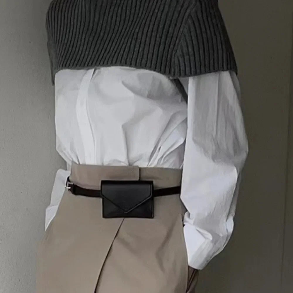 Damen Leder Gürteltasche – Crossbody, Fanny Pack & Mini Handtasche für Abend und Alltag, Abnehmbar