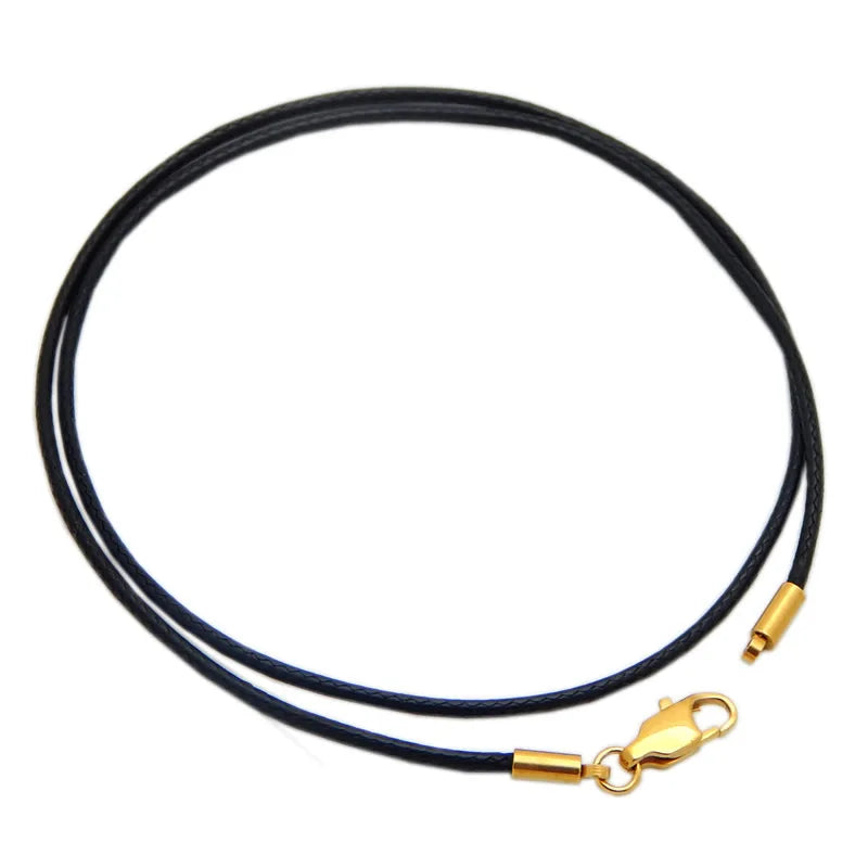 Geflochtene Lederkette Choker Schwarz & Braun – Lederhalskette mit Edelstahlverschluss für Damen & Herren