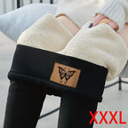 Leggings en polaire thermique pour femmes – Leggings d'hiver confectionnés avec cachemire, stretch et bequemer Passform 