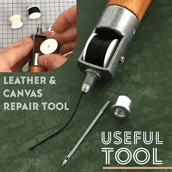 DIY Hand-Nähmaschine für Leder | Gewachster Faden | Lederhandwerk Werkzeugset | Kantenstich &amp; Gürtelreparatur