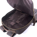 Vintage Herren Rucksack aus Crazy Horse Leder – Mochila para portátil más grande, práctica y robusta para viajes, senderismo y uso diario