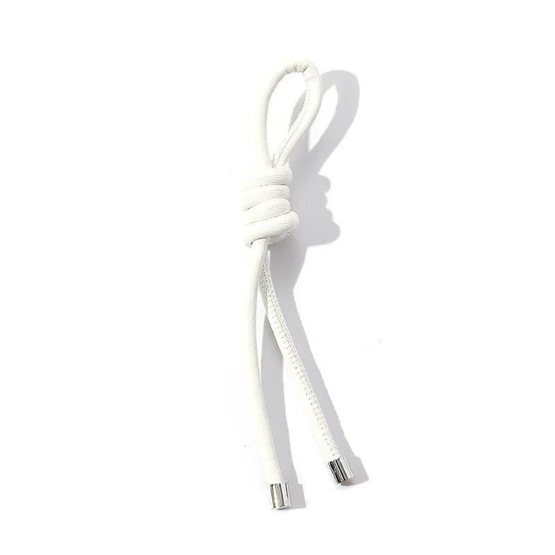 Modischer PU-Leder Seil-Schlüsselanhänger – Vielseitige Hängedekoration für Schlüssel, Handy &amp; Tasche mit O-Ring in Goldoptik