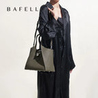 BAFELLI Damen & Unisex Tote Bag aus echtem Leder 2025 – Luxuriöse Reise- & Business-Handtasche im Casual Design