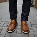 hecrafted Herren Sneaker 2024 – Bequeme und modische Leder-Casual-Schuhe, Lace-Up, Frühling/Herbst