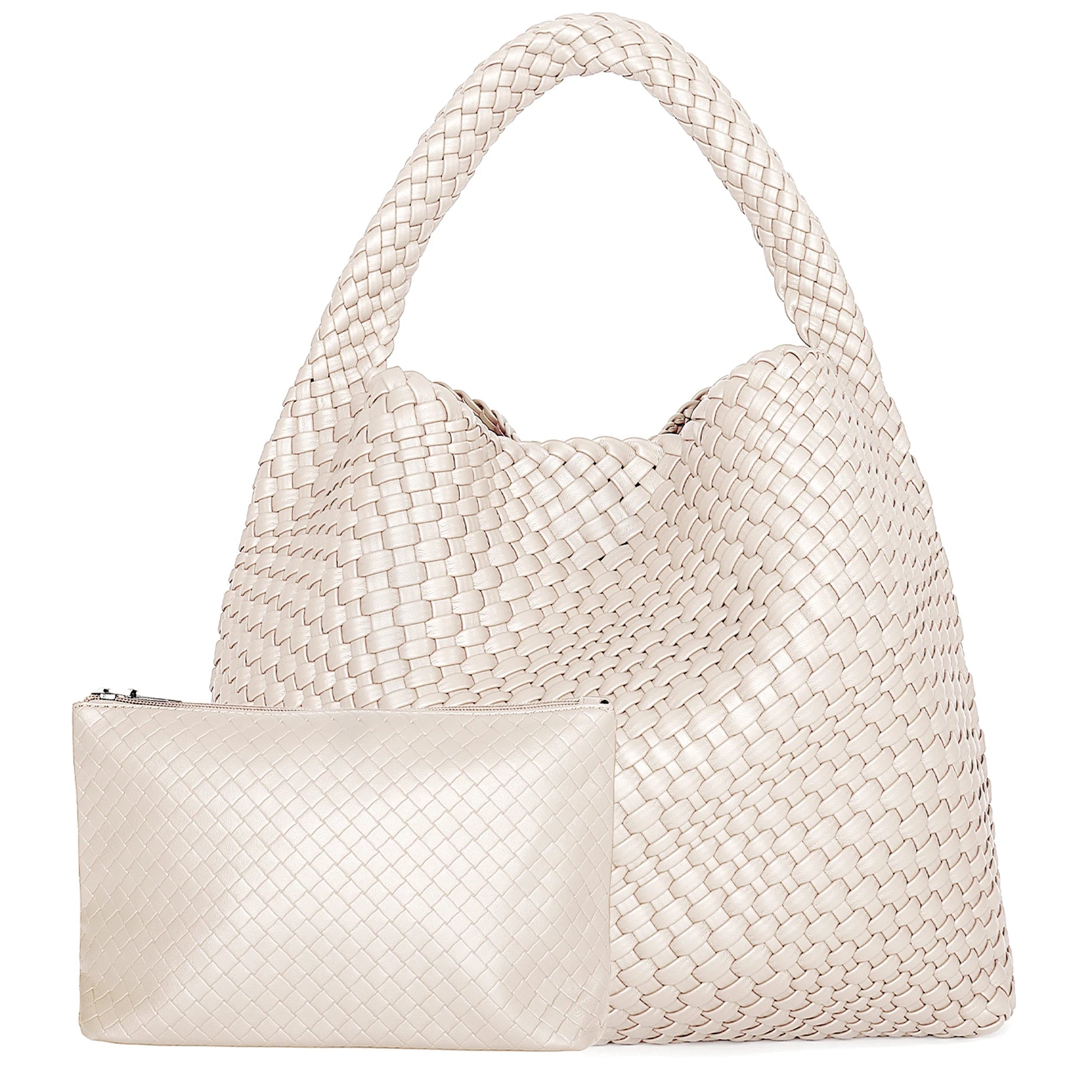 Sac fourre-tout en cuir pour femme – Grande pochette en cuir PU avec pochette pour le travail, le tourisme et les loisirs 