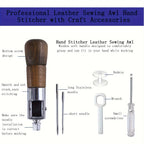 DIY Leder Nähhorn Set 24-teilig – Lederhandwerkzeug für Schnelles Nähen, Reparatur & Handwerk