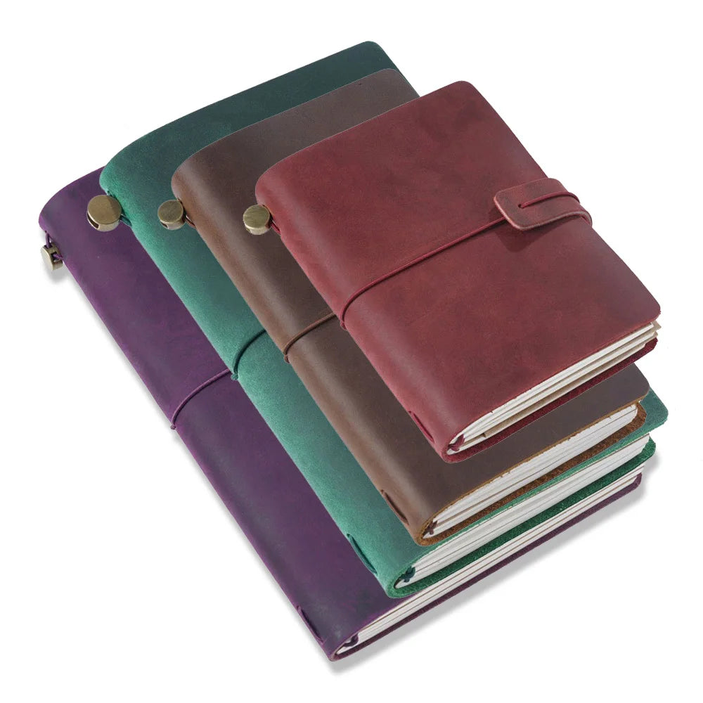 Personalisierbares Leder-Notizbuch – Zeitloses Tagebuch aus echtem Leder für Reisen, Alltag & Kreativität