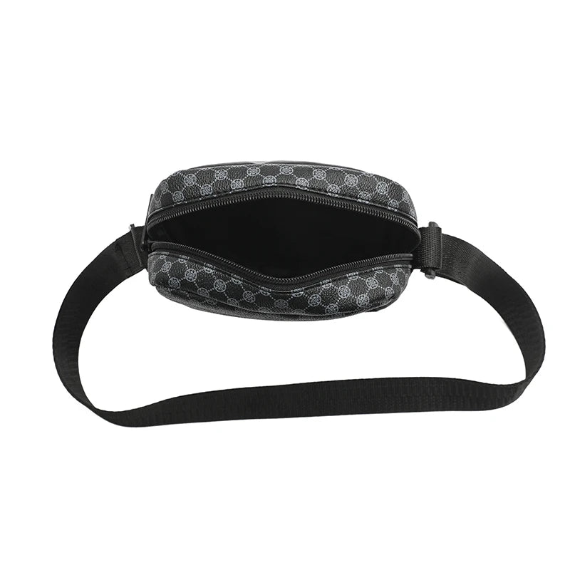 Herren Crossbody Bag – Verstellbare Schultertasche mit Karomuster für Alltag & Freizeit